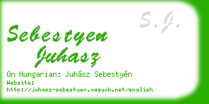 sebestyen juhasz business card